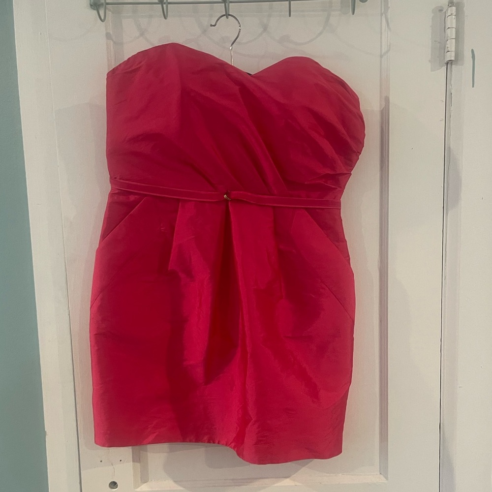 Alexia Admore pink strapless cocktail dress
